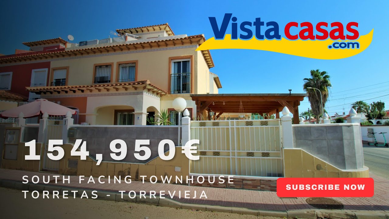 2 Bedroom Townhouse For Sale in El Salado I, Torrevieja | South-Facing Corner Plot | 154,950€