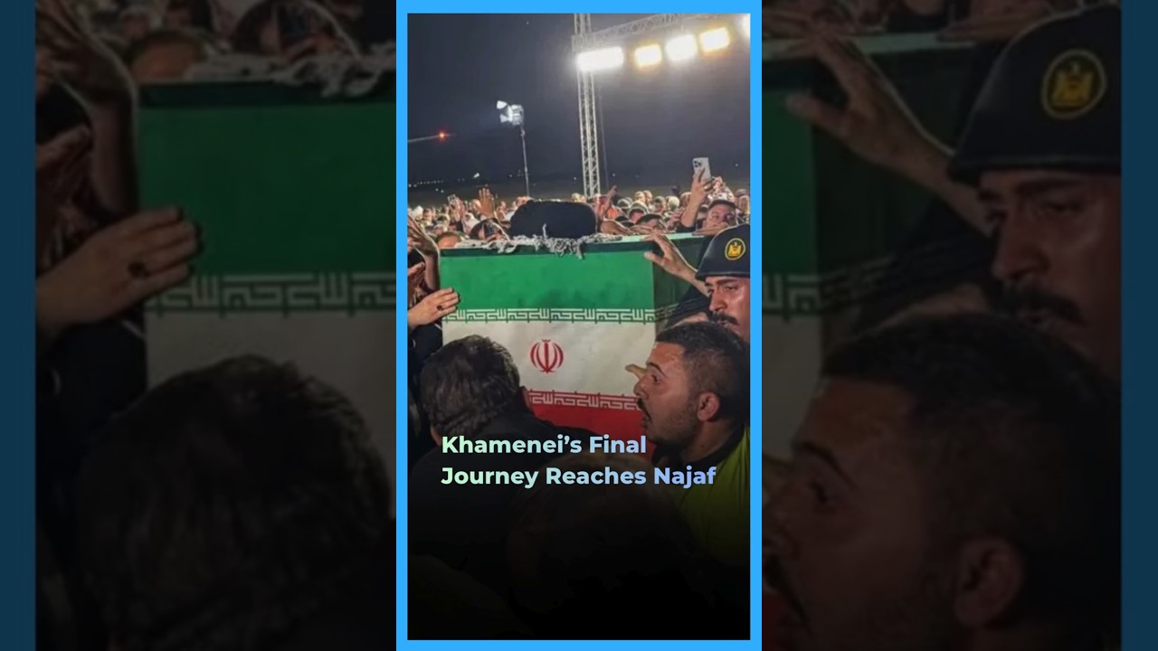 Khamenei&rsquo;s Coffin Arrives In Najaf As Iraq Prepares For Public Mourning