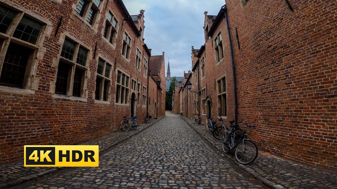 【4K】WALK | Groot Begijnhof of Leuven, Belgium | SLOW TV | Travel | vlog