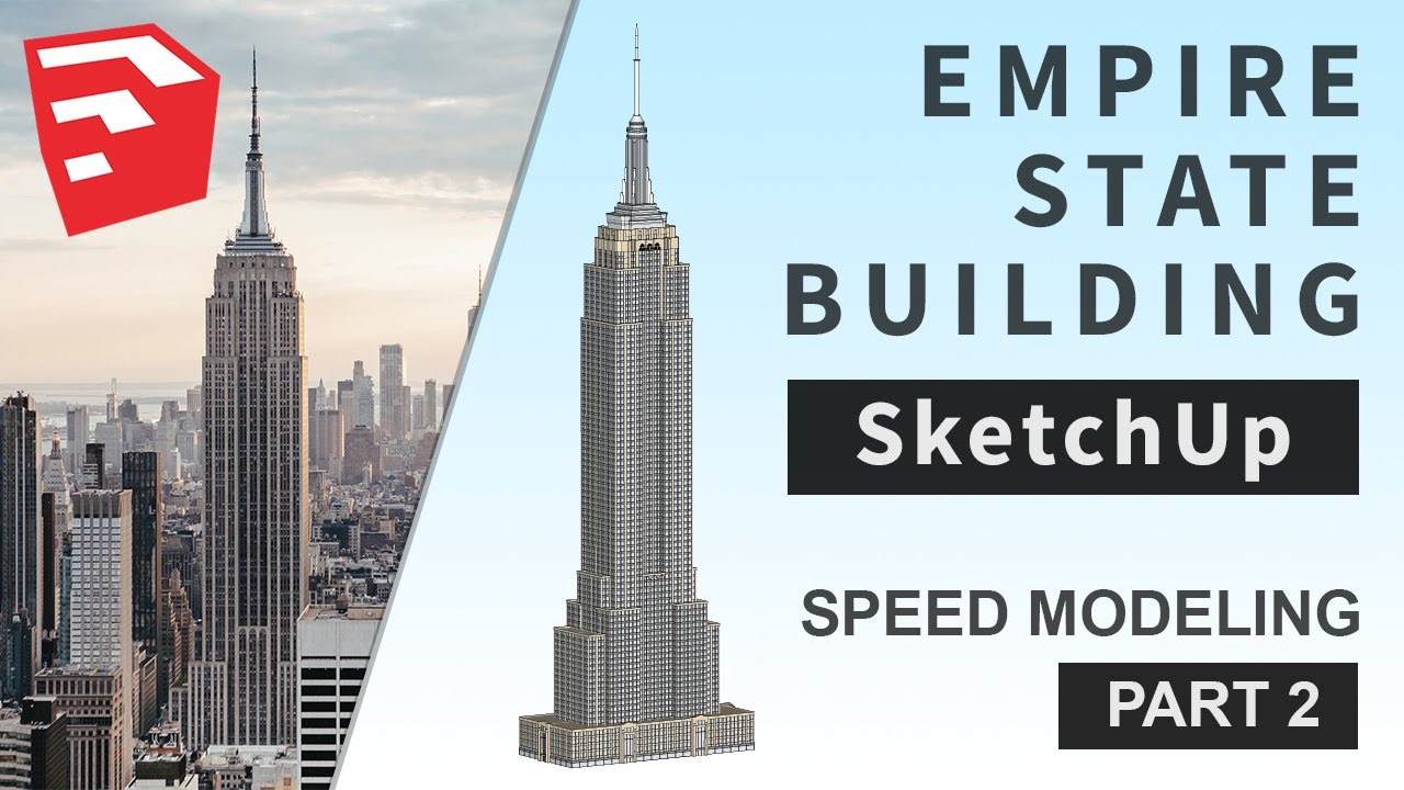 How to model Empire State Building | SketchUp | Part 2