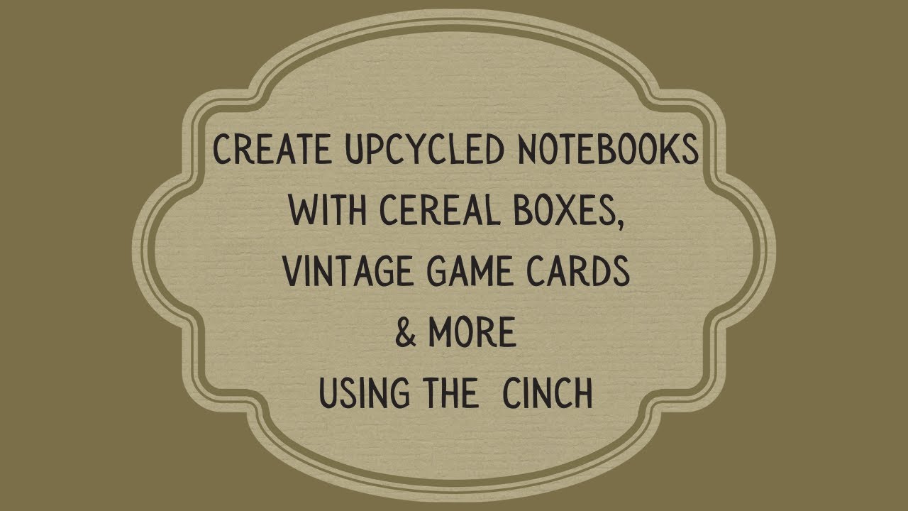 Upcycled Notebooks Using The Cinch Binding Machine Cinch 2 #junkjournal #papercraft #diy