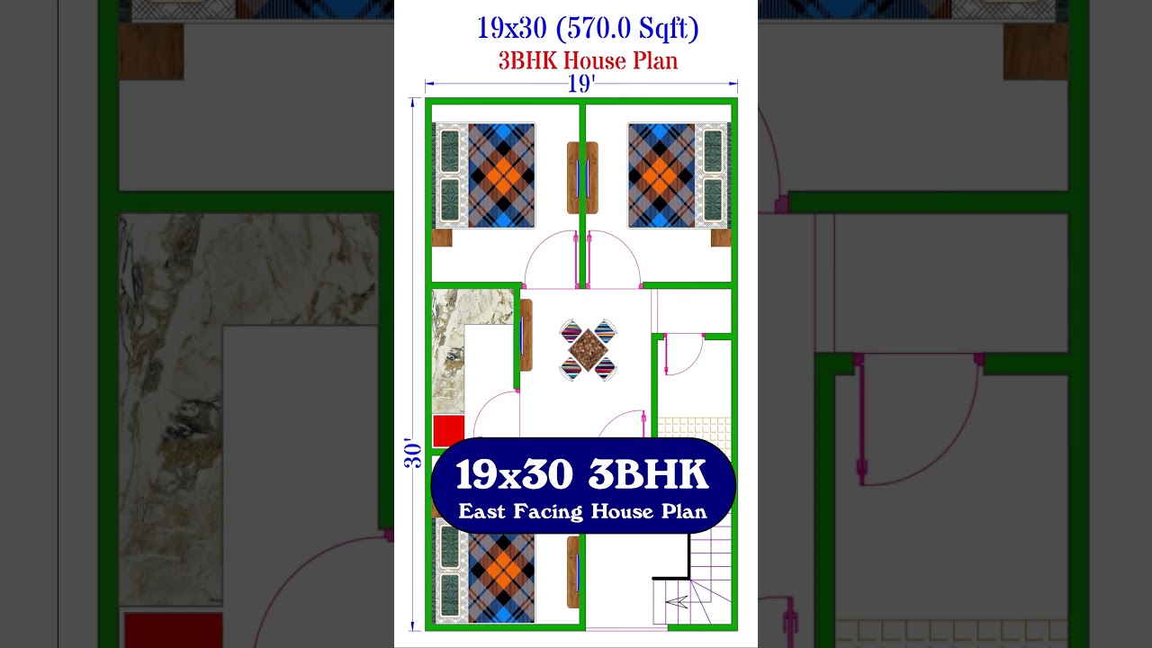 19x30 house plans | 19*30 house design