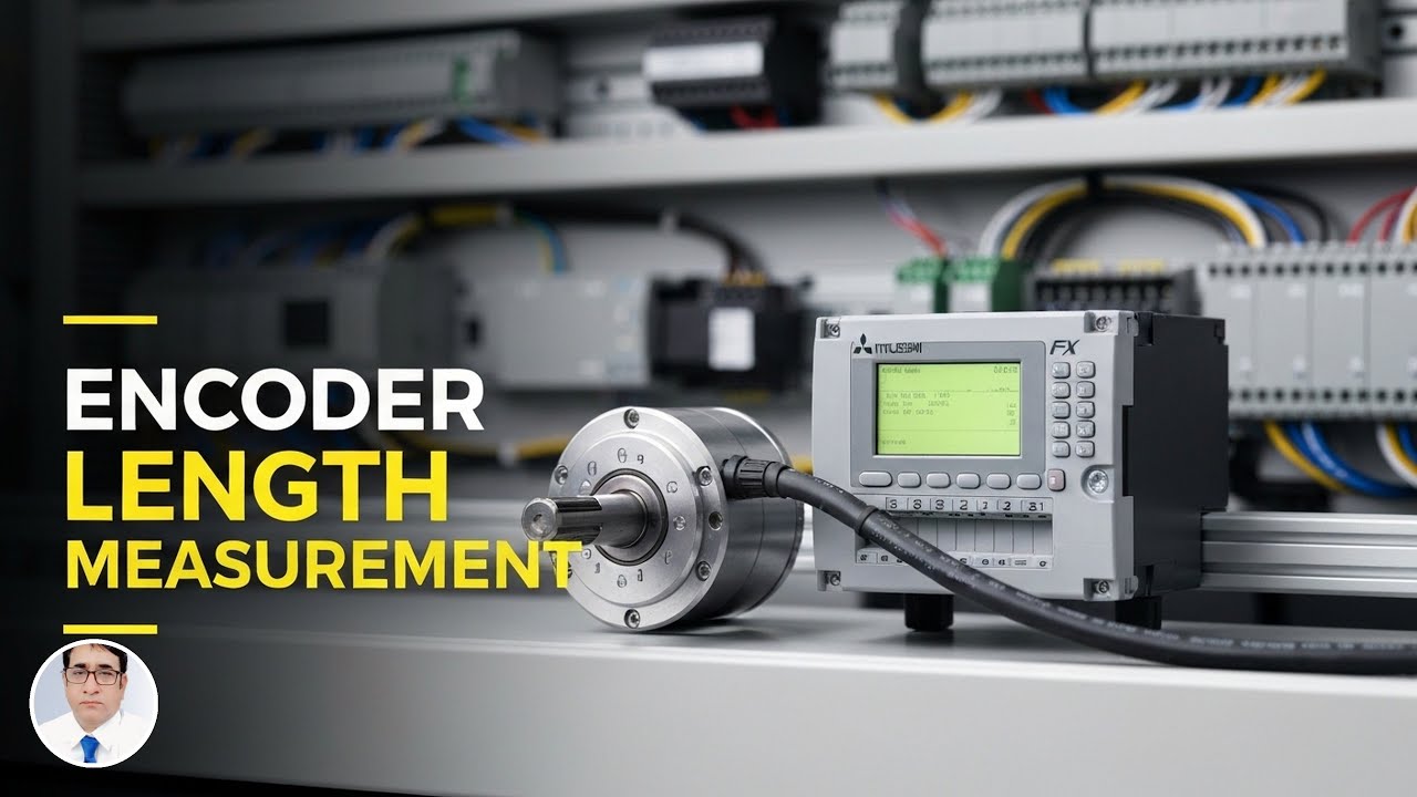 Как можно задать длину с помощью кодировщика (ENCODER) в ПЛК Mitsubishi?