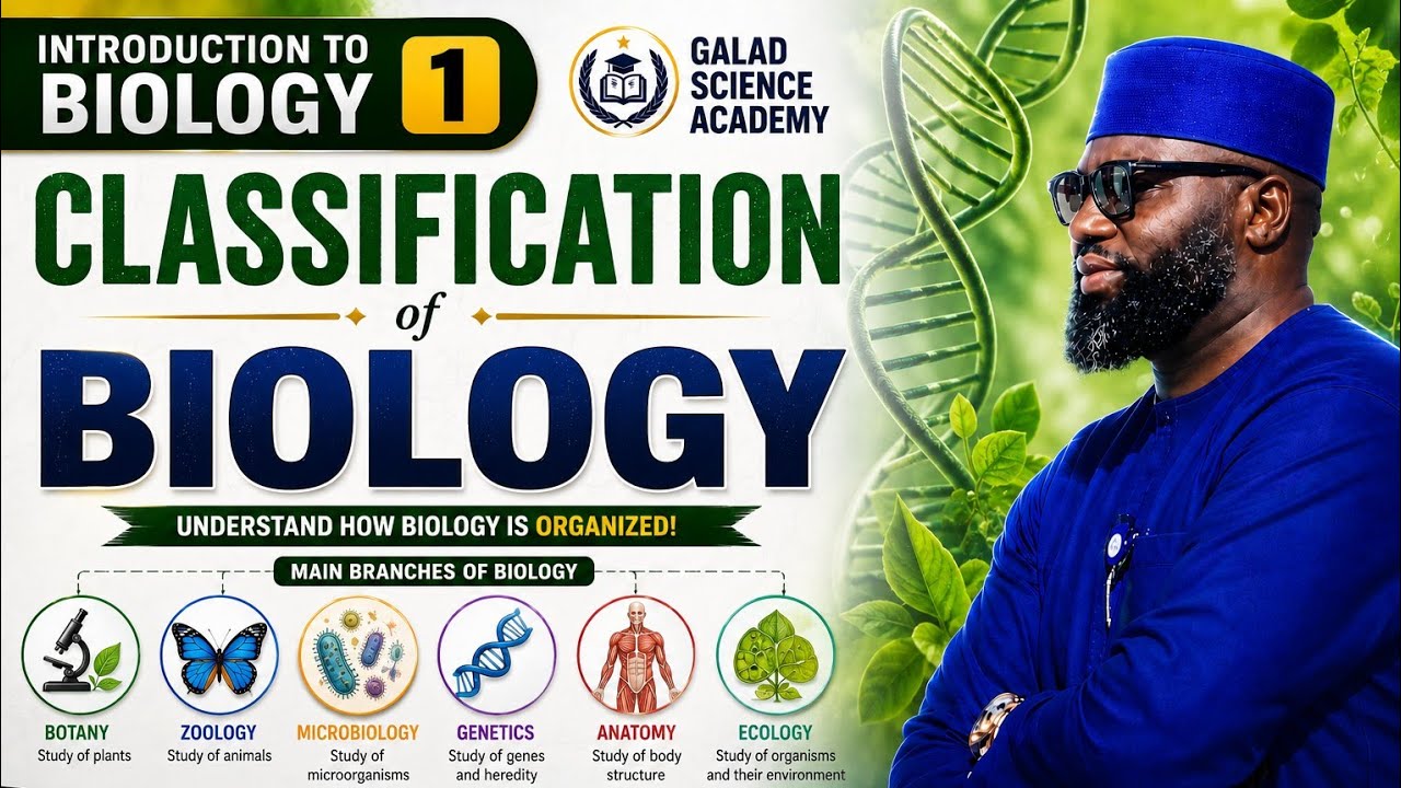 BIOLOGY| INTRODUCTION 1 | FULL JAMB, IJMBE, JUPEB AND 100 LEVEL TUTORIAL CLASS #GALADSCIENCEACADEMY