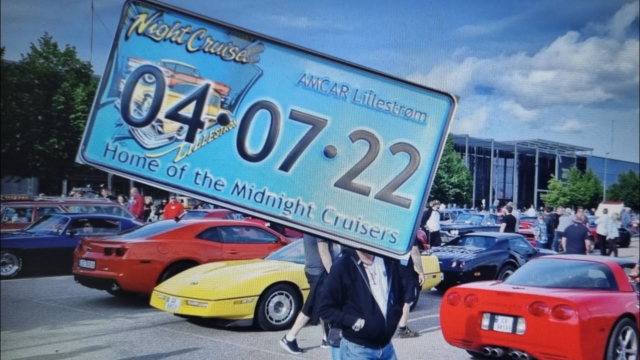 4. Juli 2022 Lillestrøm Amcar - Night Cruise (Norway)