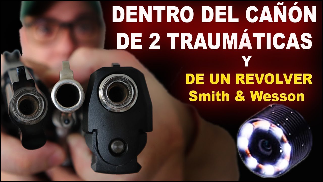 INTERIOR DEL CAÑÓN DE UN ARMA TRAUMÁTICA