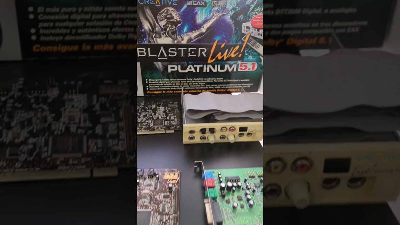 Creative Sound Blaster cards #creative #soundblaster #sb16 #sbpro #awe32 #retropc #retrogaming #isa