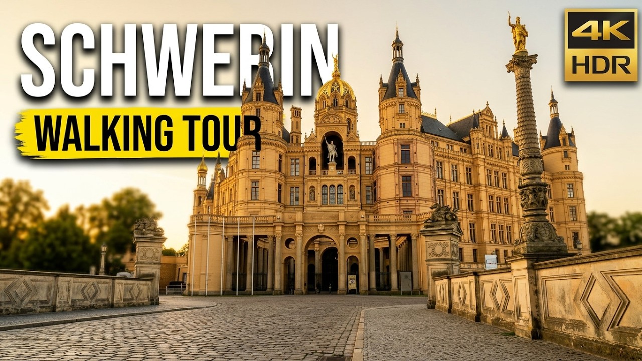 🏰 SCHWERIN CASTLE Walking Tour | Explore Germany’s Fairytale Castle in 4K