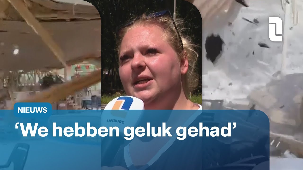 Gasten van vakantiepark De Berckt in Baarlo vertrokken na instorten van dak zwembad | L1 Nieuws