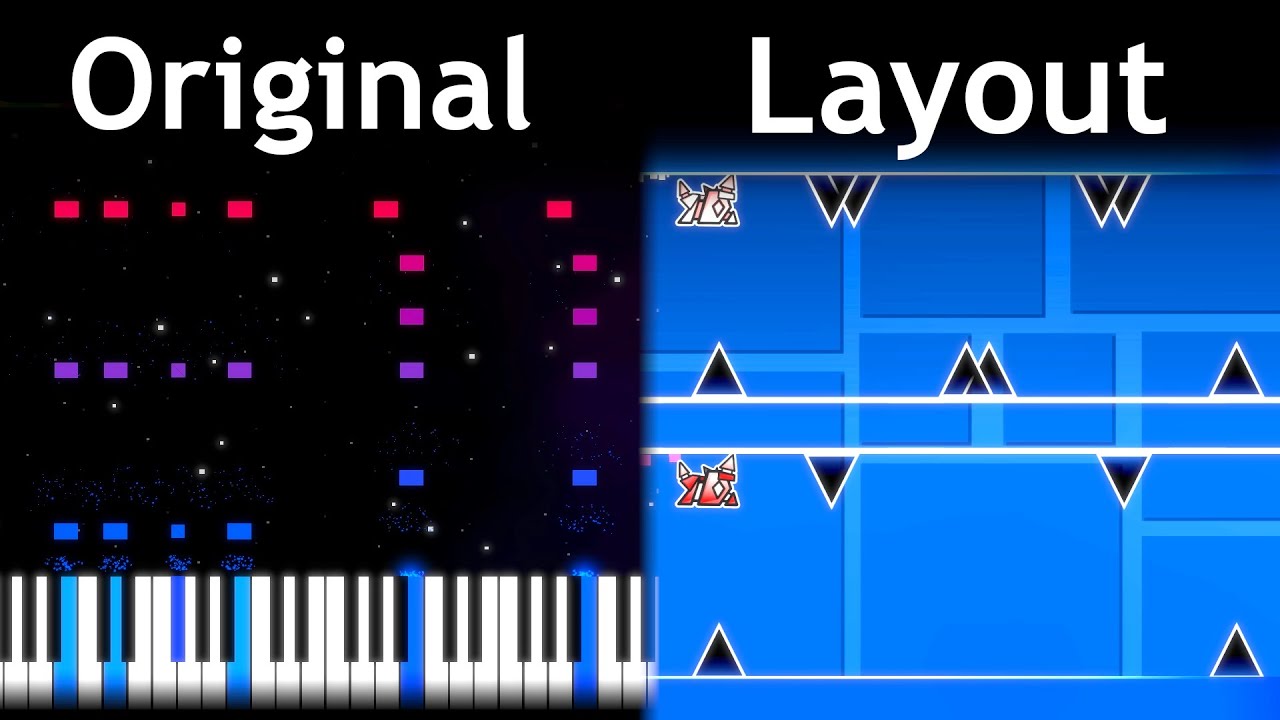PIANO WOMAN - Original vs Layout | Geometry Dash 2.2
