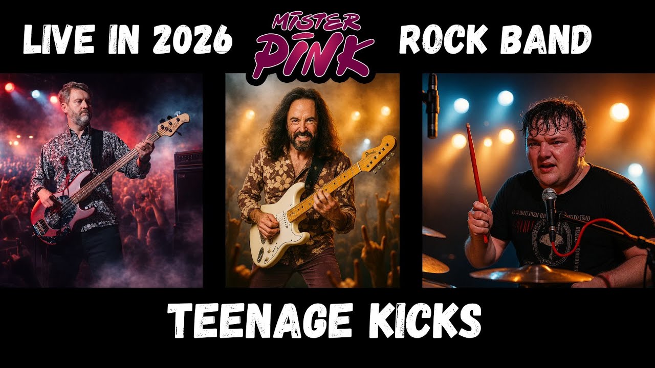 Teenage Kicks by The Undertones Played by Mister-Pink Rock Band Playing Live in 2026
