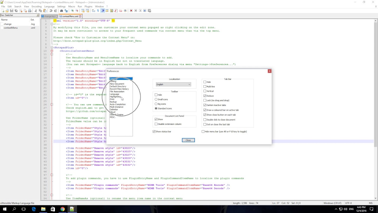 How To Enable Smart Highlighting In Notepad++