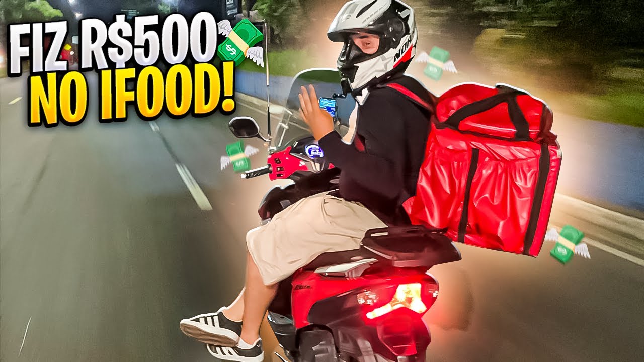 COMO FAZER 500 REAIS DE LUCRO NO IFOOD NO DOMINGÃO | SCOOTER ELITE 125cc