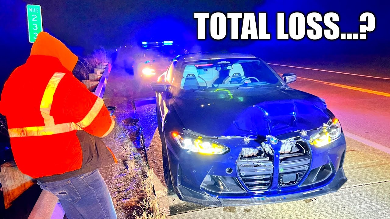 WRECKED BRAND NEW BMW M4 COMPETITION...