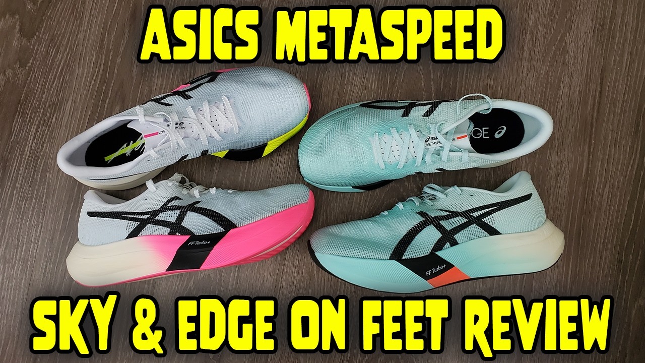 Asics Metaspeed Sky and Edge Paris On Feet Review (1013A123 401 / 1013A124 400)