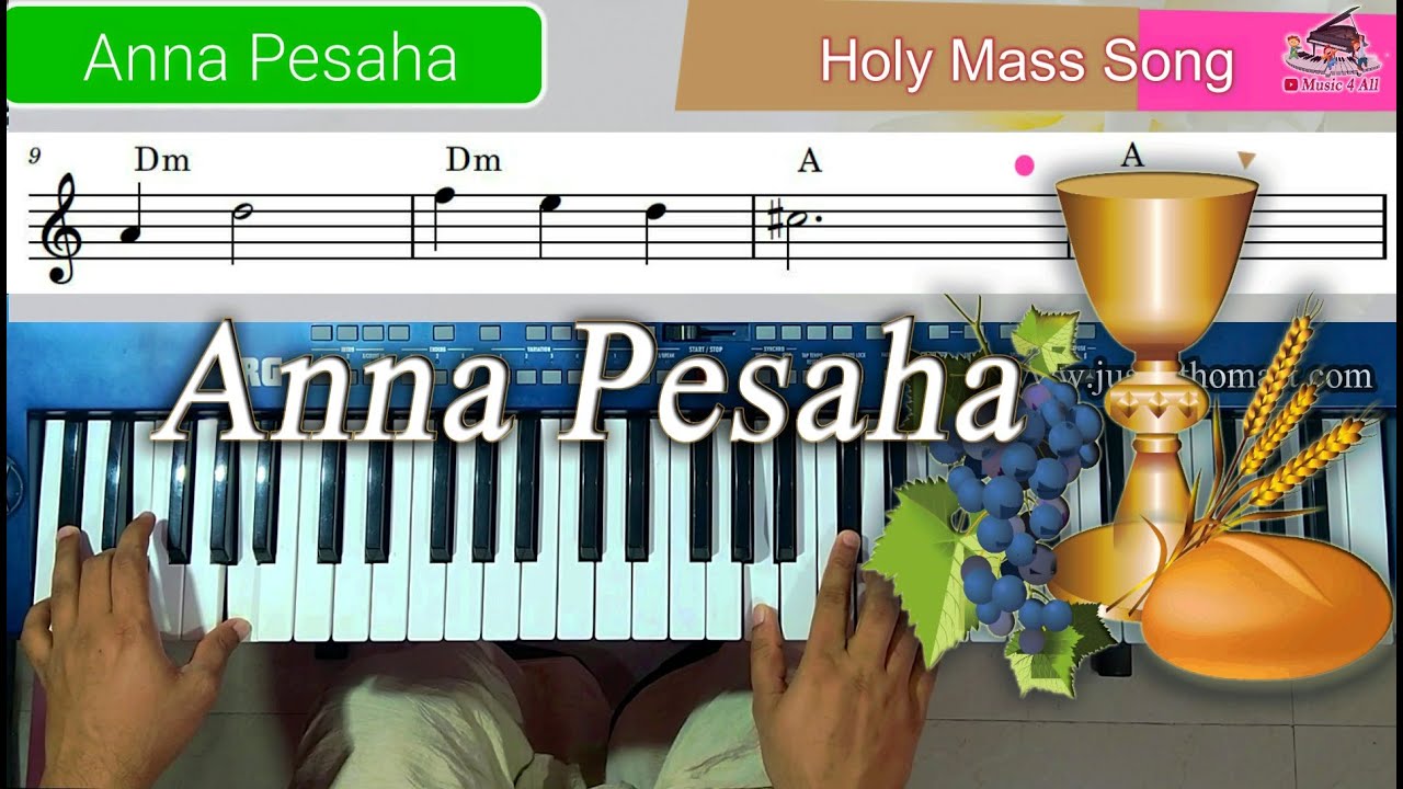 Anna Pesaha | അന്നാ പെസഹാ തിരുനാളിൽ | Keyboard  Tutorial with Sheet Music | Ernakulam Tune