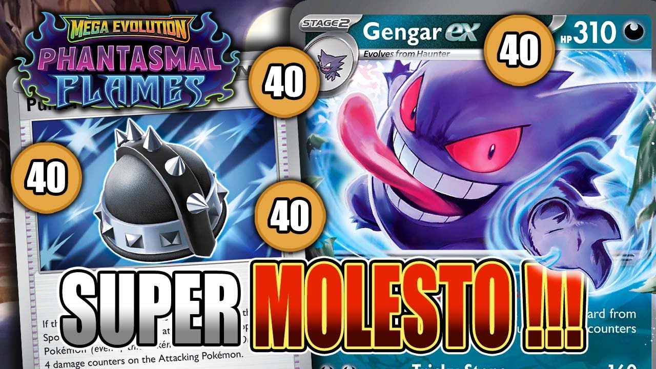 Este Deck de GENGAR ex hará ENOJAR al RIVAL! 🌒Pokemon TCG / Phantasmal Flames