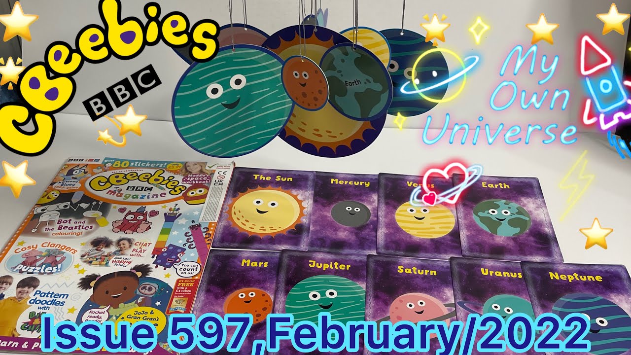CBeebies magazine issue 597, February 2022 🌚🌍🌟⭐️💫☀️
