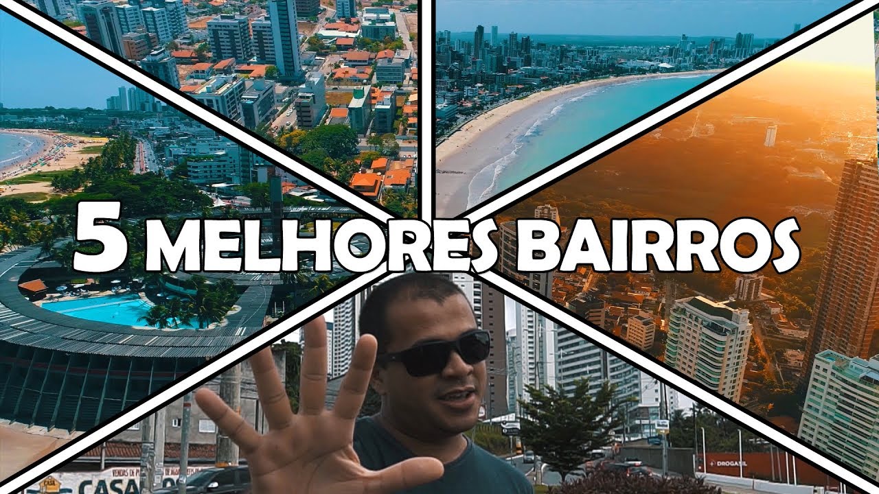 TOP 5 Melhores Bairros para Você TURISTA Morar em João Pessoa - Paraíba