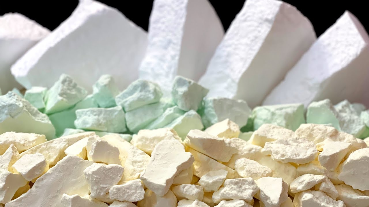 Asmr crunchy Baking Soda 3 colours #explore #relaxing