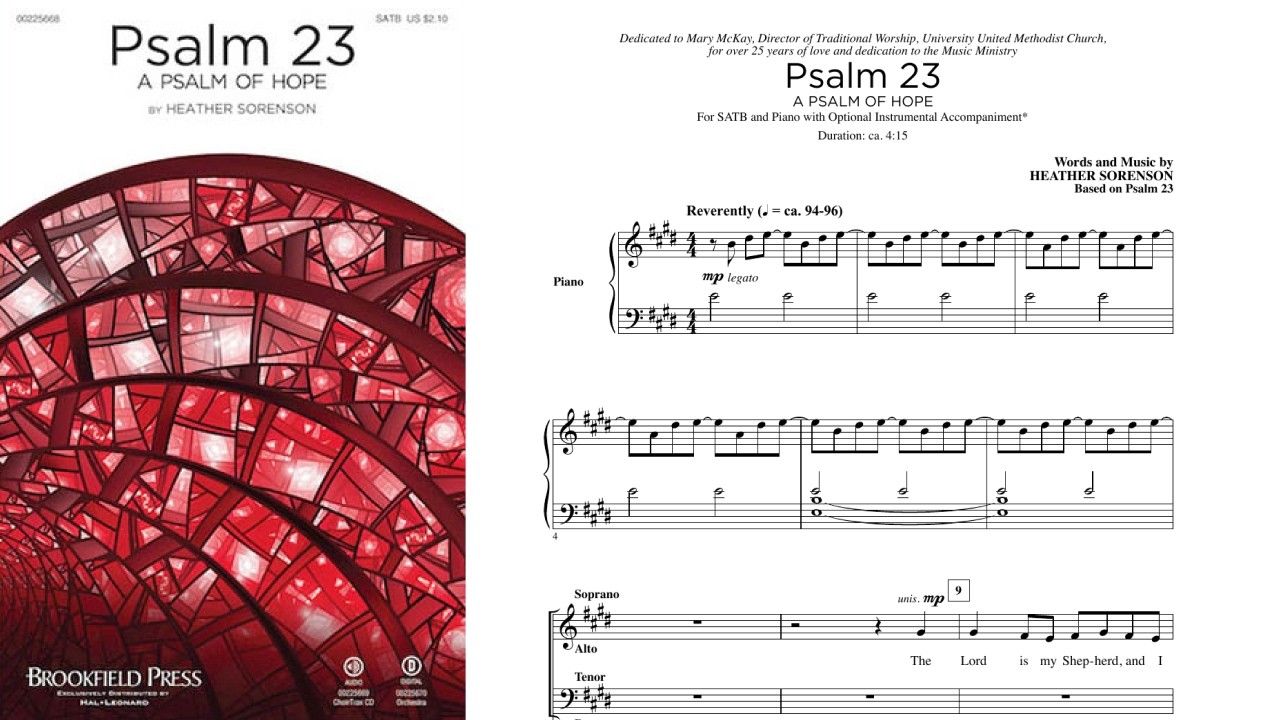 Psalm 23 (A Psalm of Hope) | SATB Choir | by Heather Sorenson