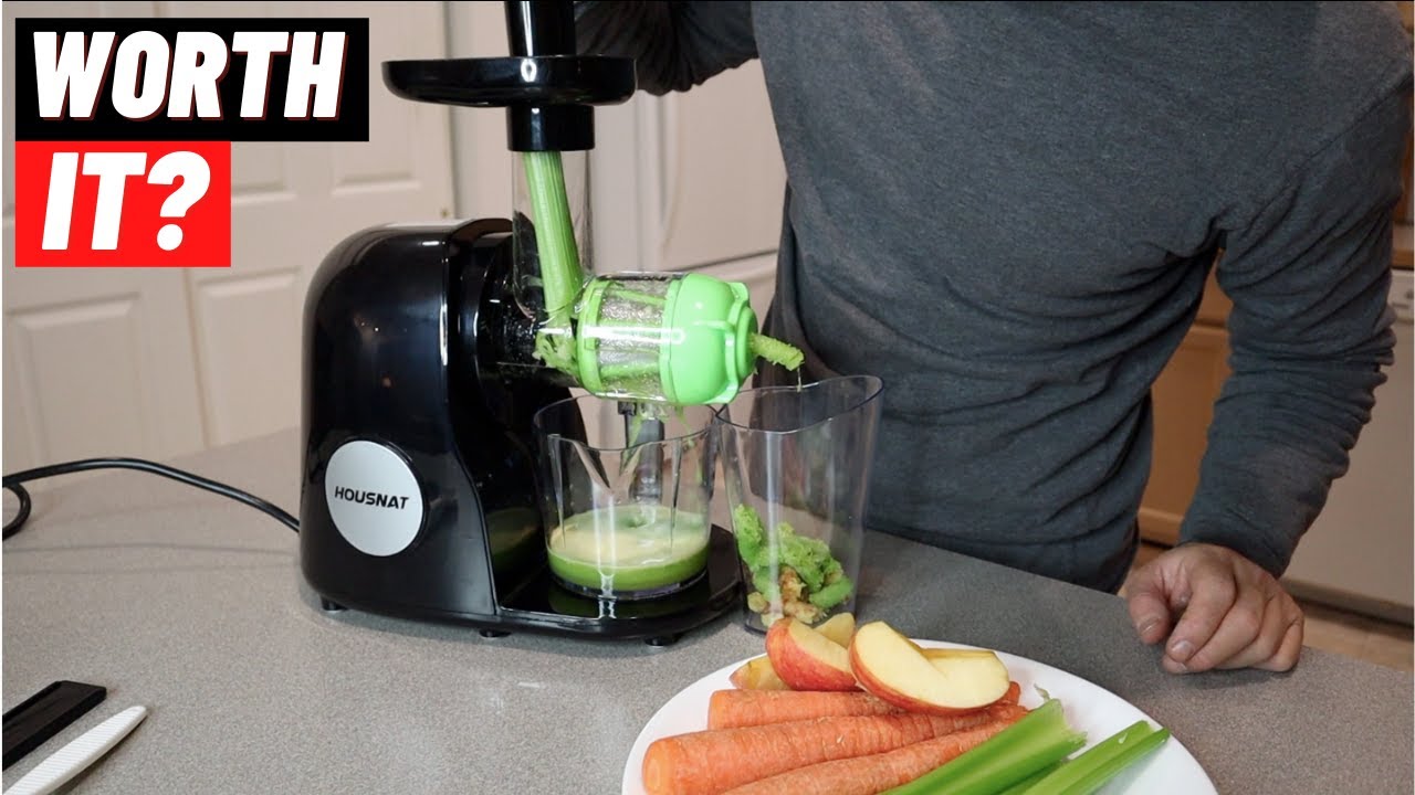 HOUSNAT Cold Press Juicer Unboxing and Review 2022 | Slow Masticating Juicer with Quiet Motor