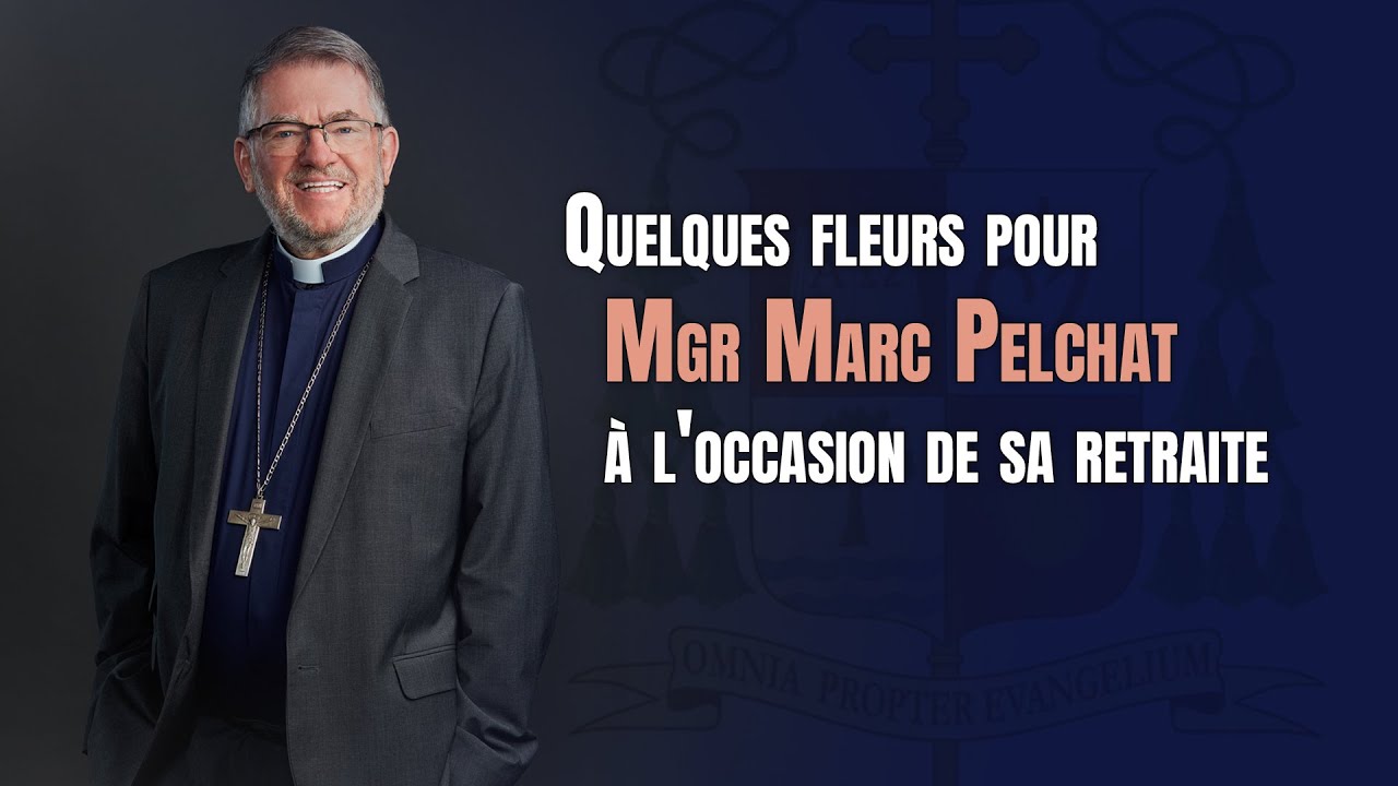 Quelques fleurs pour Mgr Marc Pelchat à l'occasion de sa retraite.