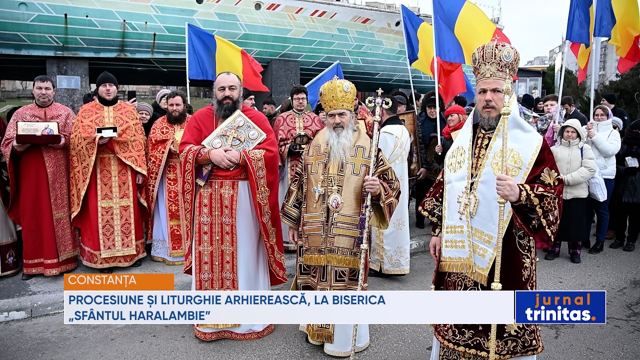 Procesiune și Liturghie arhierească, la Biserica „Sfântul Haralambie” din Constanța