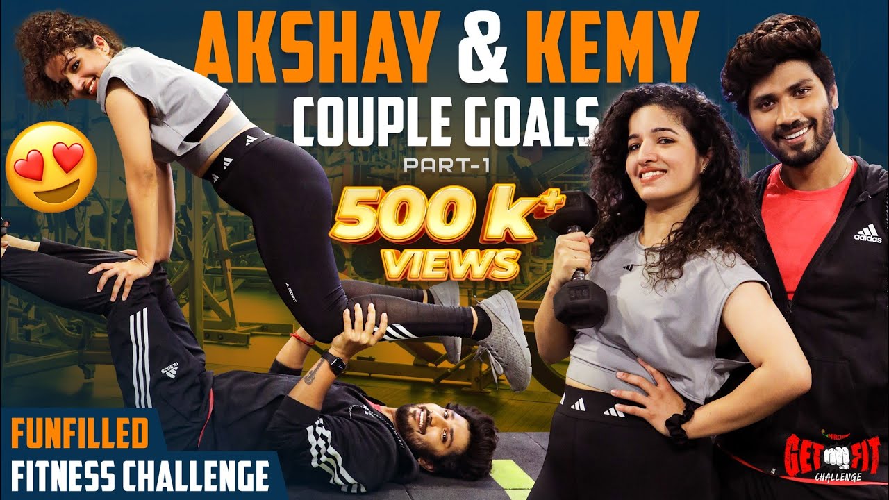 என்னடா நடக்குது இங்க 😁😁 - Akshay kamal & Kemy Gym Couple Goals | Get Fit Challenge