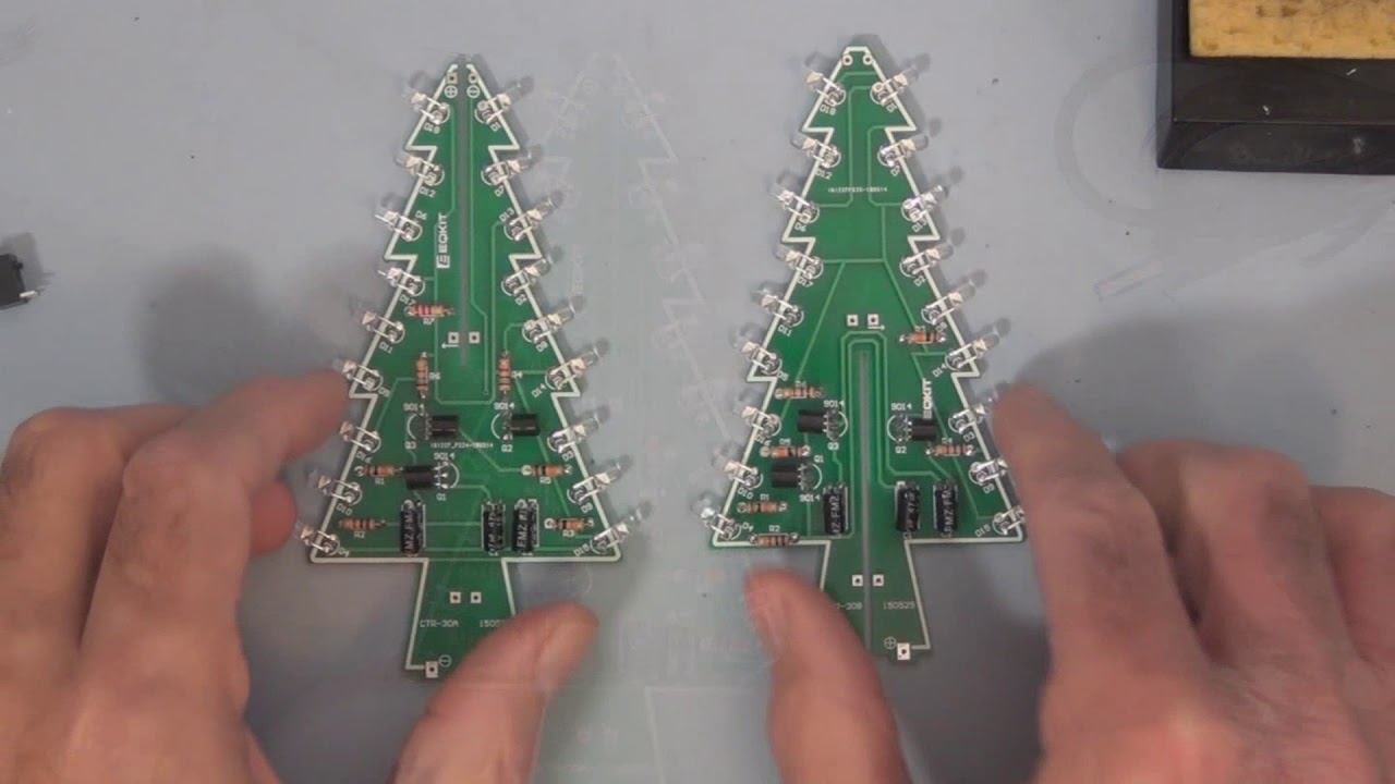 3D Electronic Christmas Tree Kit Build