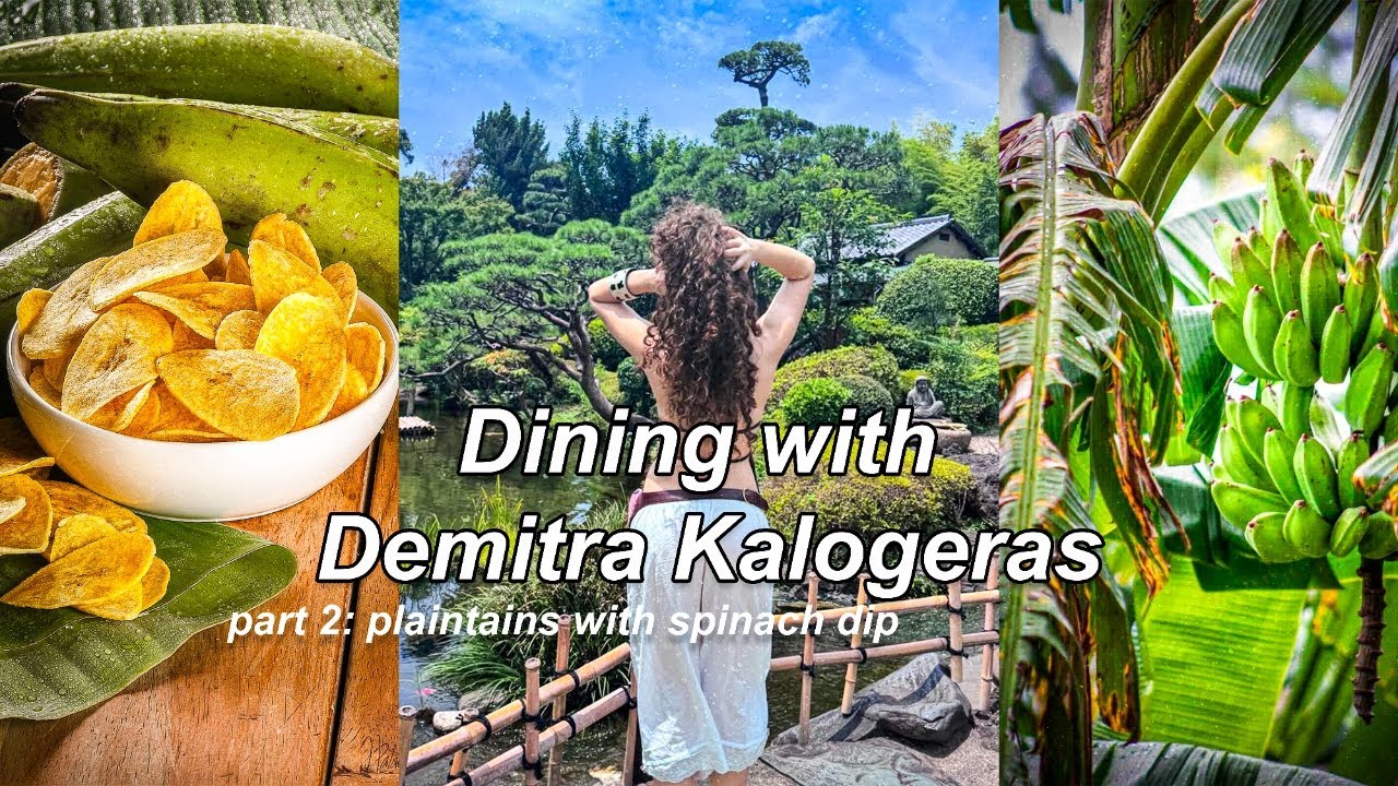 DINING WITH DEMITRA KALOGERAS | Plantains with Spinach dip 🍌🥗