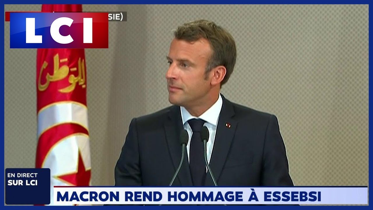 Funérailles du président Essebsi à Tunis : l'hommage d'Emmanuel Macron