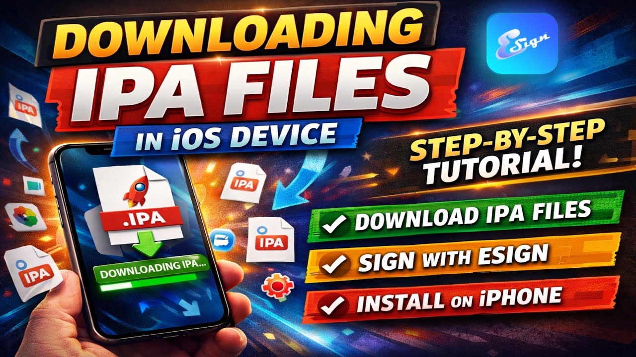 [REVOKED] Install ESign on iOS | Install IPA Files on iPhone & iPad (No PC) iOS 15 - 26.2 (Part 6)