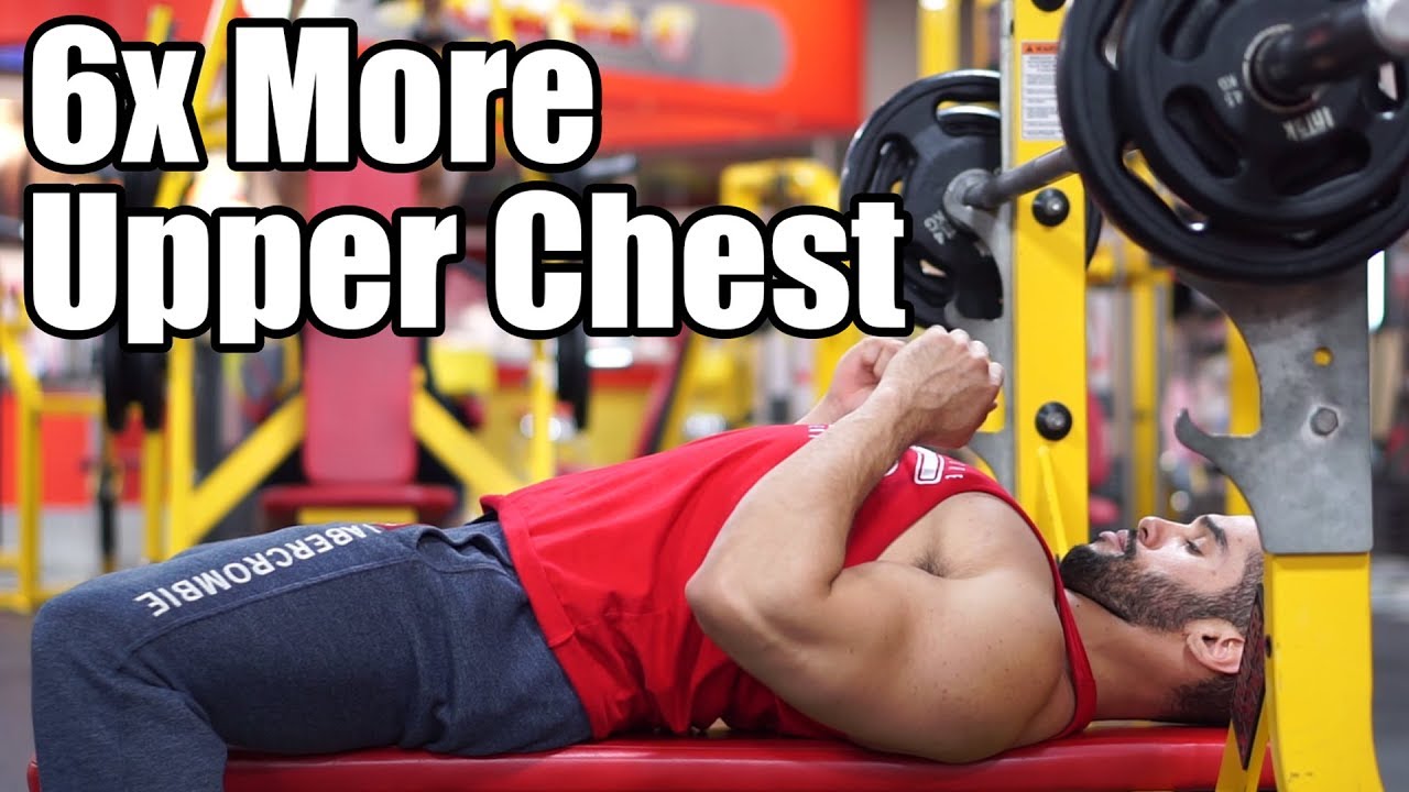 6x More Upper Chest with Reverse Grip Bench Press