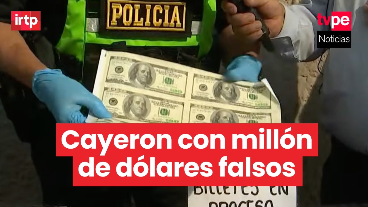 Policía desarticula a Los Americanos de Zárate, banda de falsificación de dólares, en SJL