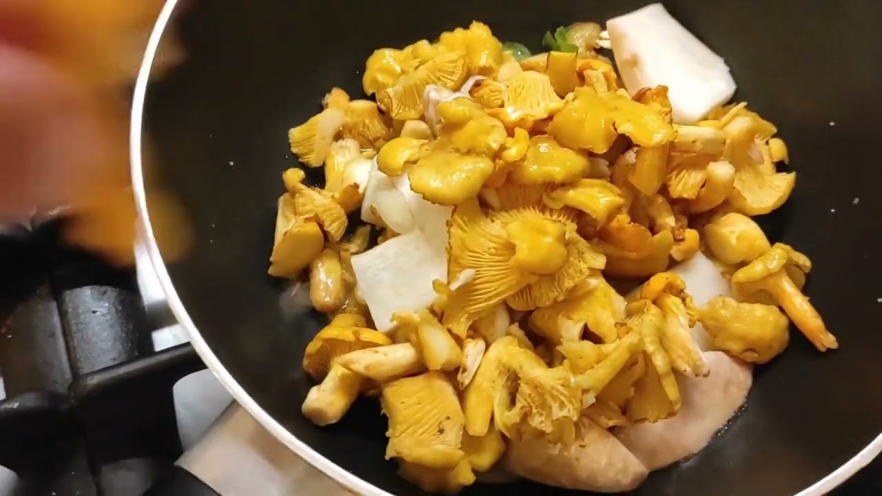 DAL BOSCO ALLA TAVOLA PRIMO CON CREMA DI GORGONZOLA E FUNGHI PORCINI E FINFERLI SPADELLATI