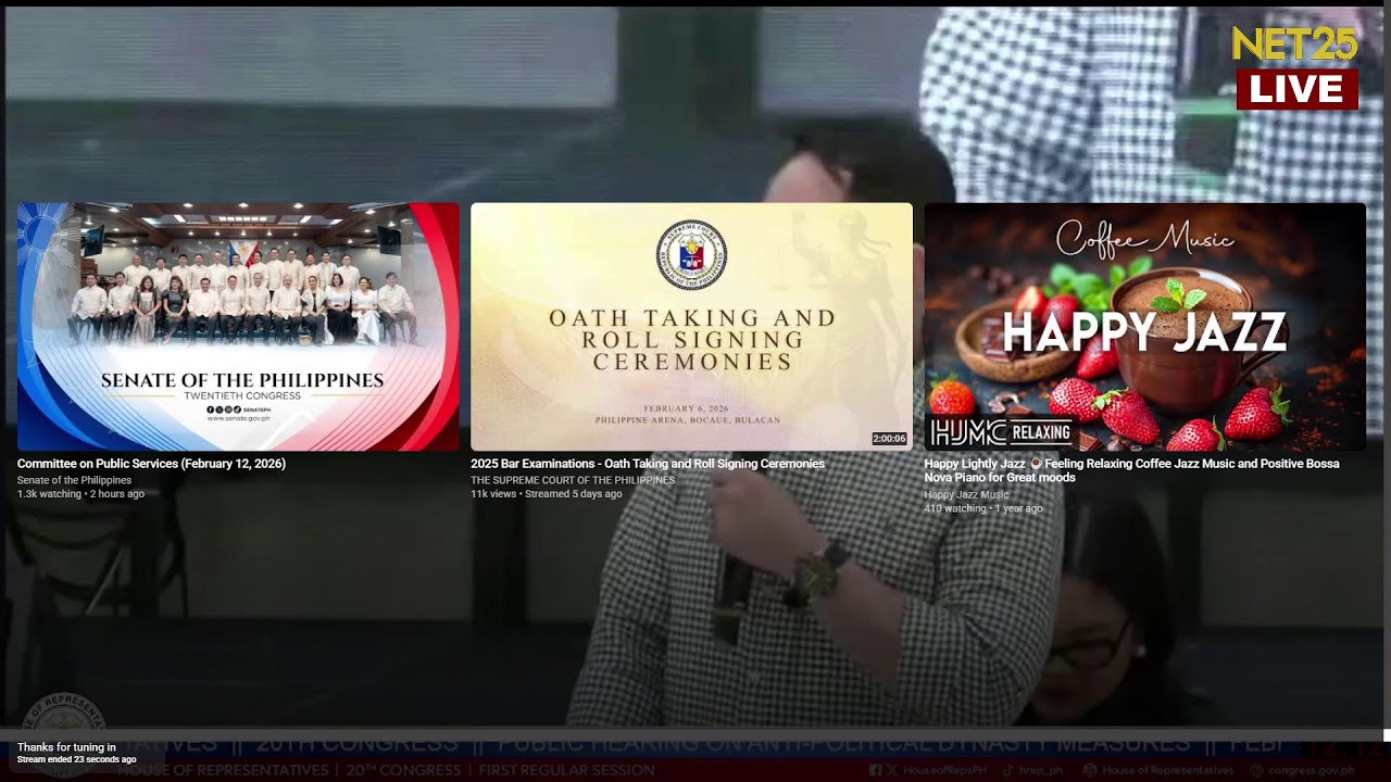 Pagdining ng Committee on Suffrage and Electoral Reforms sa Anti-Political Dynasty bill