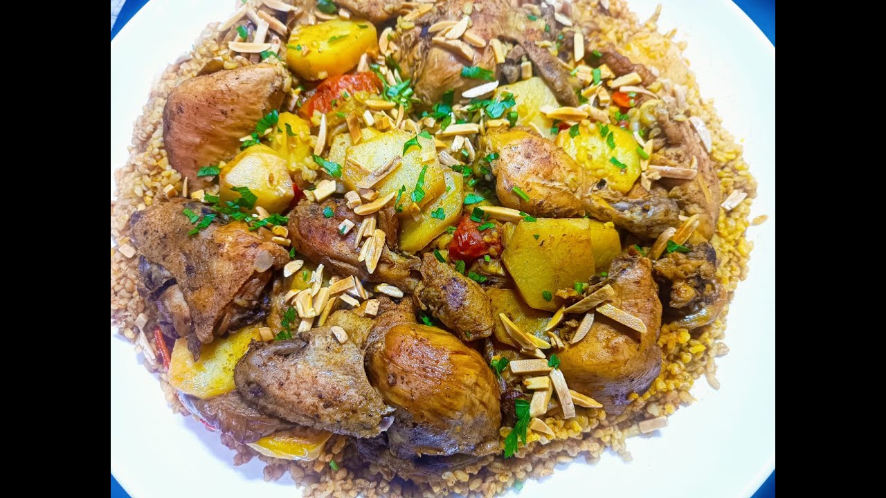 مقلوبة البرغل الذ اكلة دقتها في حياتي