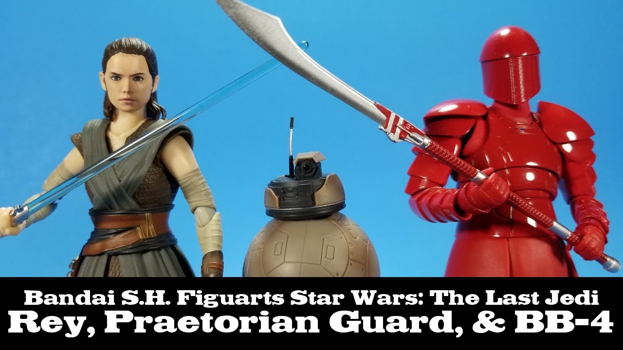 S.H. Figuarts Rey, Praetorian Guard, and BB-4 Star Wars The Last Jedi Bandai Review
