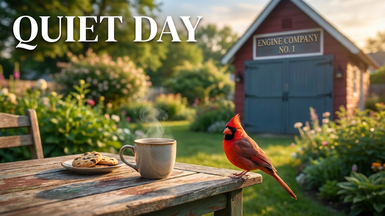 Quiet Day Bird Watching in the Firehouse Garden ☕🌿✨