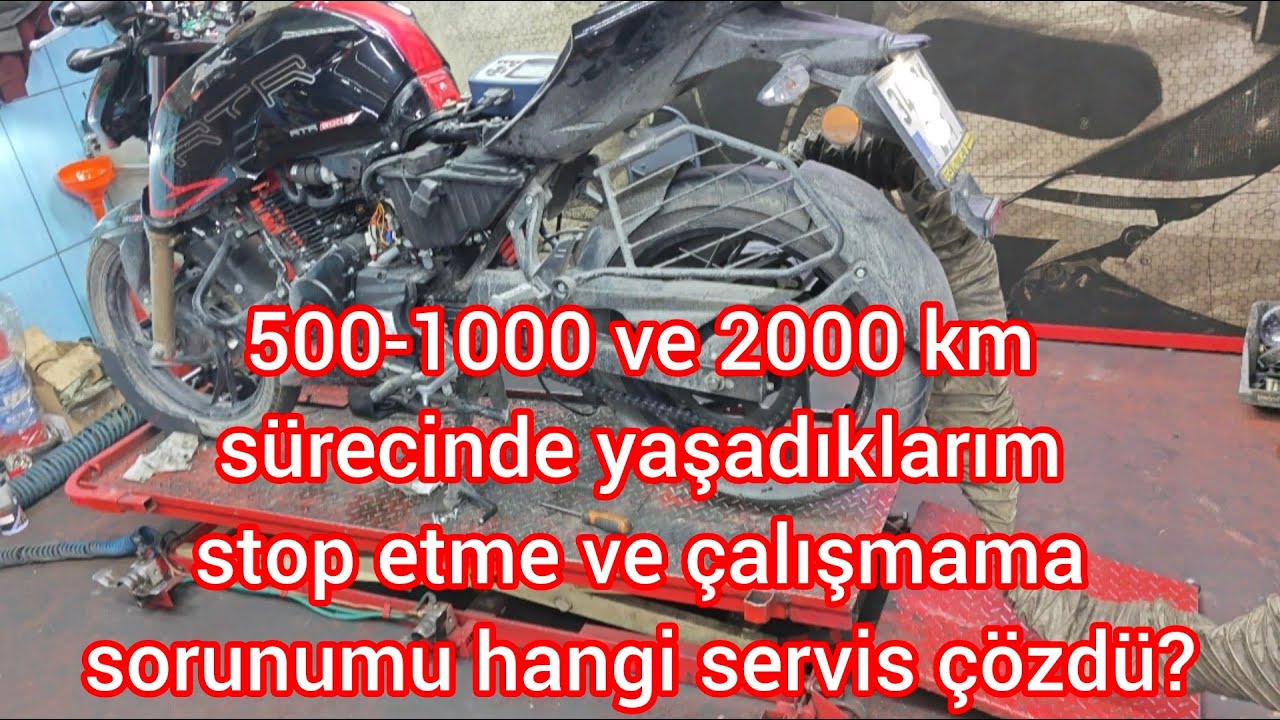 TVS RTR Stop etme ve çalışmama sorunumu hangi servis çözdü?500-1000 ve 2000 km sürecnde yaşadıklarım