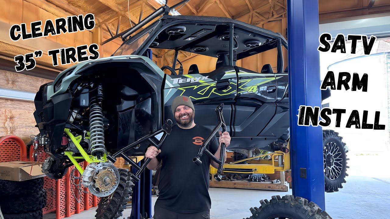 Kawasaki KRX SuperATV A-Arm Install & Review | Clear Bigger Tires