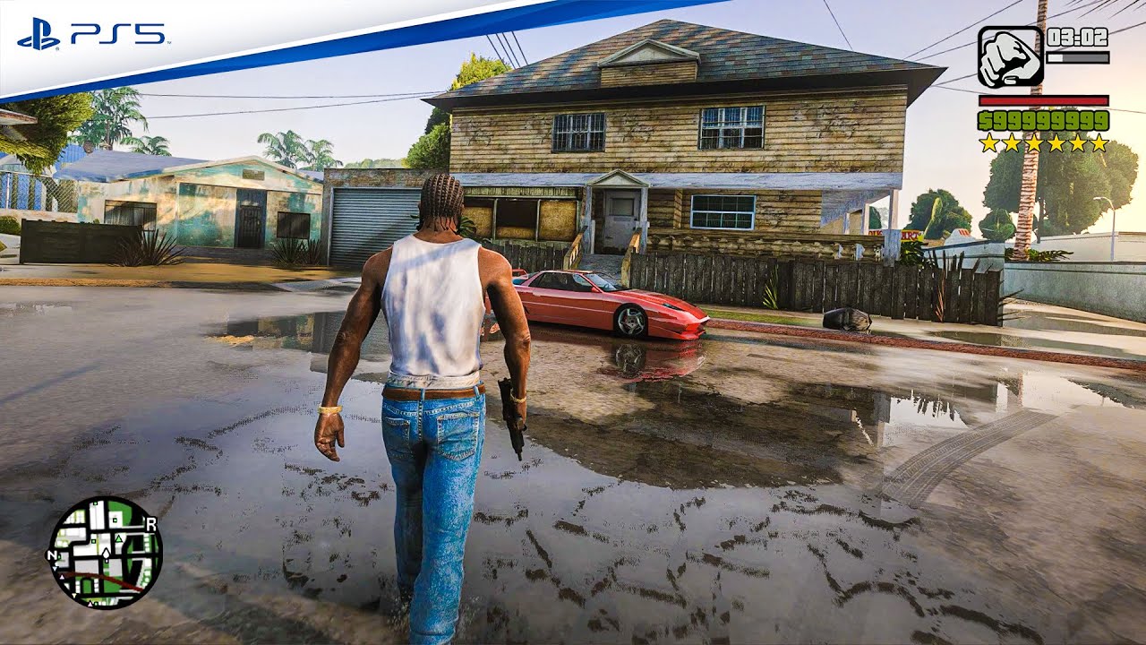 GTA San Andreas Remake - Unreal Engine 5 Gameplay Concept Demo made with GTA 5 PC Mods