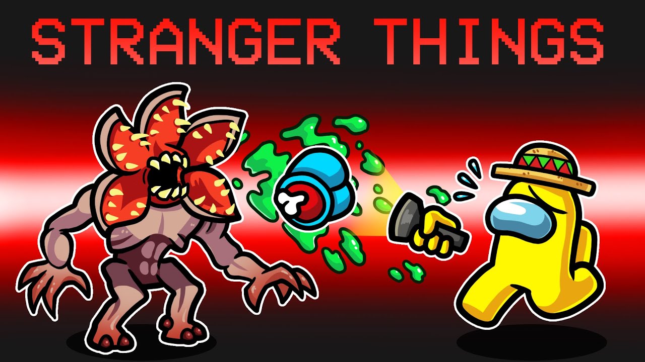 ¡Among Us PERO es STRANGER THINGS 🔪🧠🔦 SILVIOGAMER en AMONG US PERO ⭐