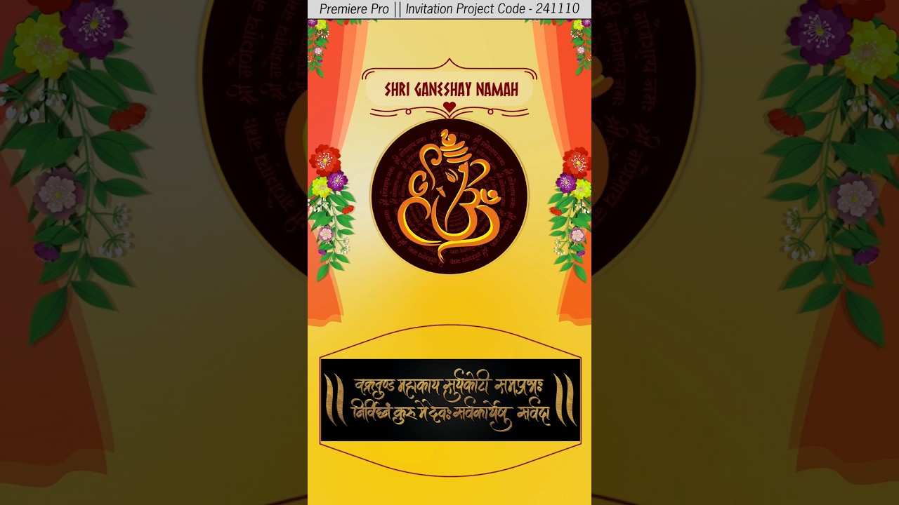 Premiere Pro Invitation Wedding Project I Save the Date 241110 
