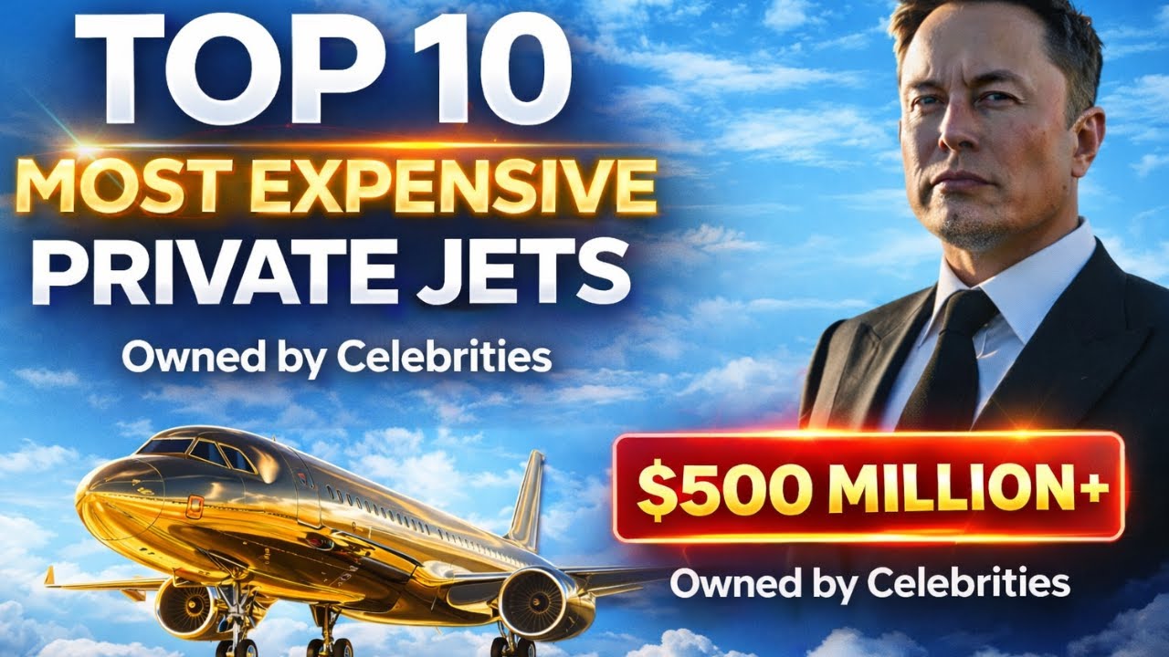 Top 10 Most Expensive Private Jets Owned by Celebrities | Billionaire Luxury Aircraft