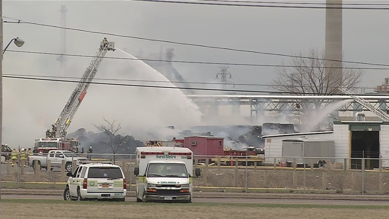 Paper factory which burned for days caught fire again