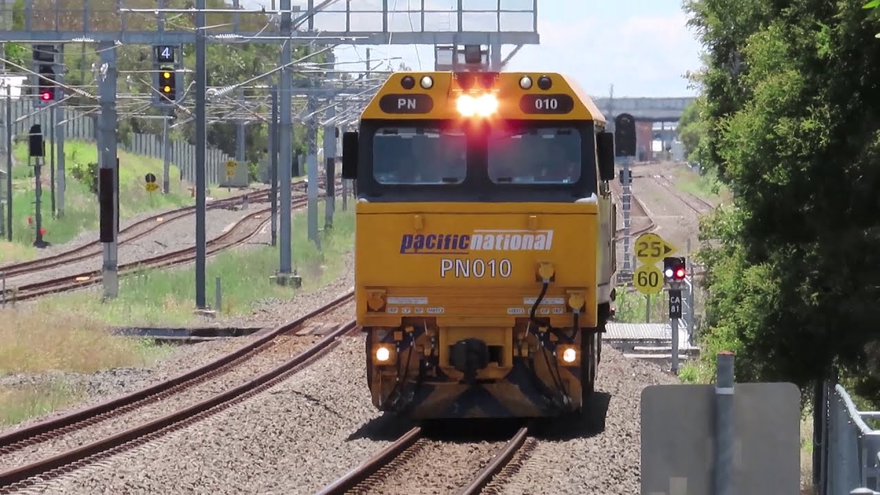 Picking up a Pacific National loco from Progress Rail at Redbank Queensland Australia