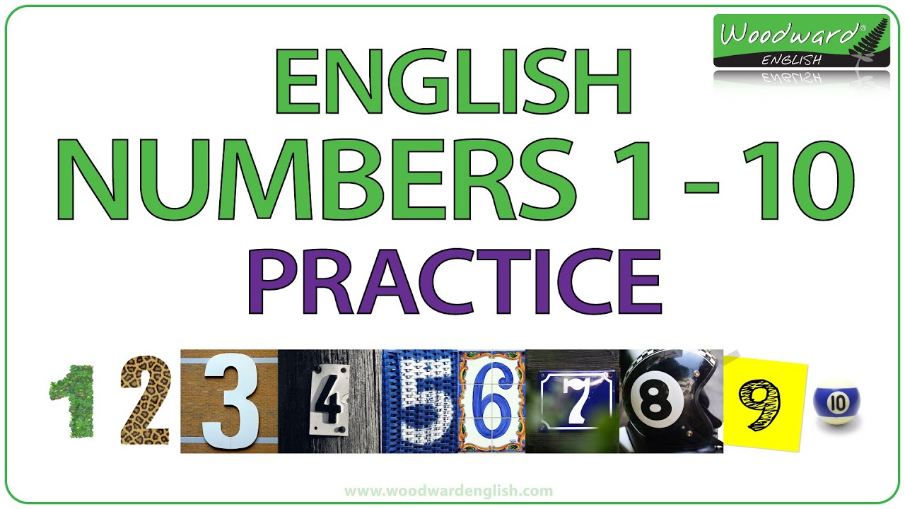 English Numbers 1-10 Practice - What number is this?