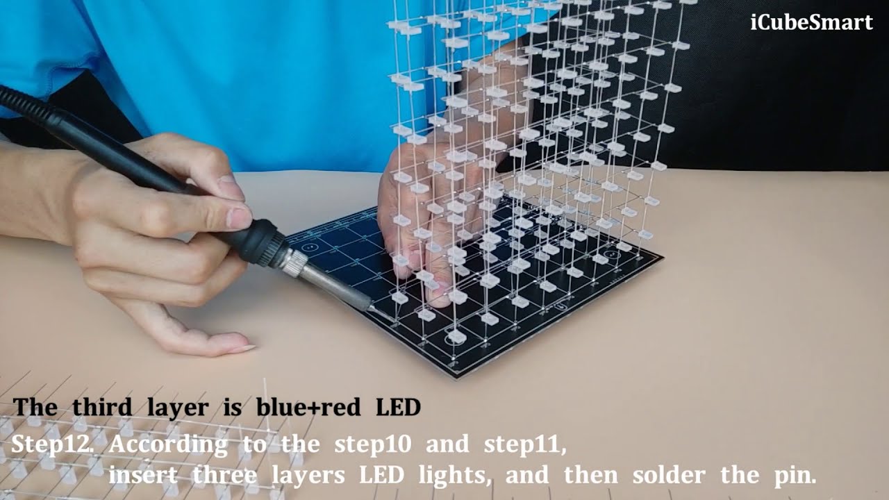 iCubeSmart 3D8S Led Cube Video Installation Instructions